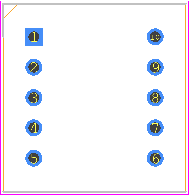 DC03-11EWA - Kingbright PCB footprint - Dual-In-Line Sockets - Dual-In-Line Sockets - 10-DIP_2025