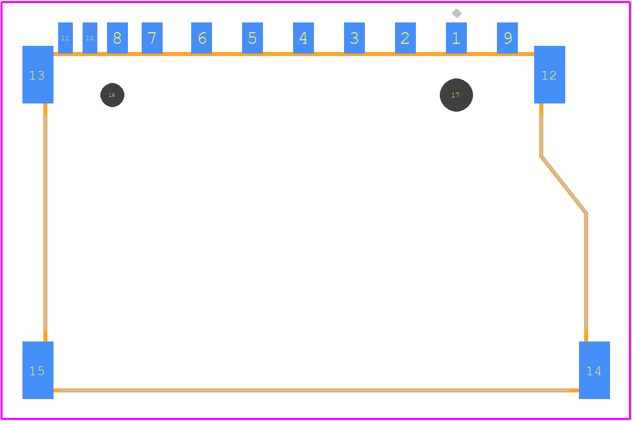 1010070864 - Amphenol PCB footprint - Other - Other - 1010070864-3