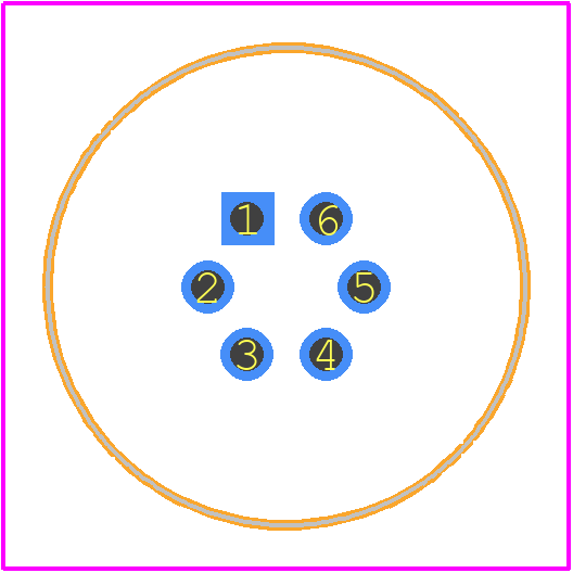 HR10-7R-6SA(73) - Hirose PCB footprint - Other - Other - HR10-7R-6SA(73)