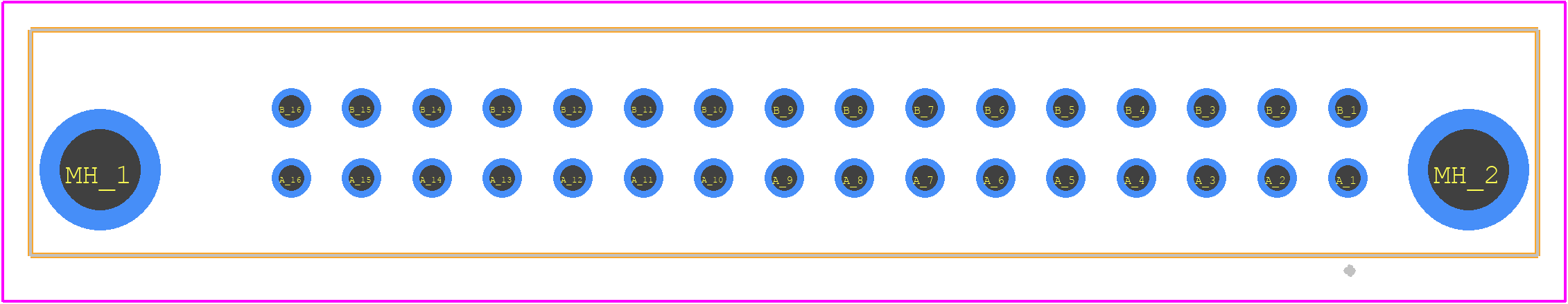 PCN10C-32S-2.54DSA(72) - Hirose PCB footprint - Other - Other - PCN10C-32S-2.54DSA(72)