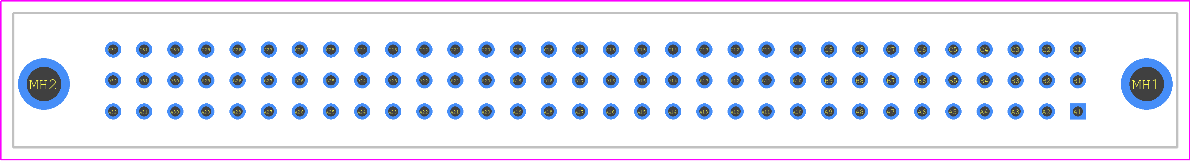 PCN10-96P-2.54DSA(72) - Hirose PCB footprint - Other - Other - PCN10-96P-2.54DSA(72)-2