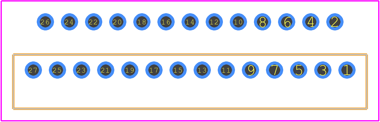 TDA7801 - STMicroelectronics PCB footprint - Other - Other - Flexiwatt27 (vertical)_FFW2
