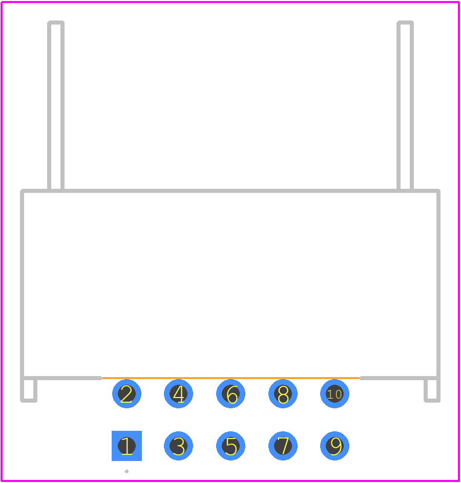 1761609-3 - TE Connectivity PCB footprint - Other - Other - 1761609-3-1