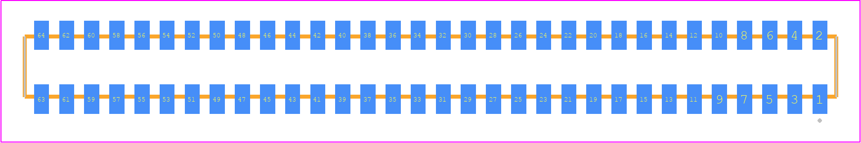 CLP-132-02-F-D - SAMTEC PCB footprint - Other - Other - CLP-132-02-XXX-D