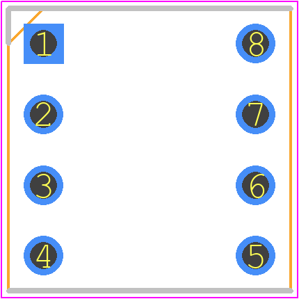 115-43-308-41-003000 - Mill-Max PCB footprint - Dual-In-Line Sockets - Dual-In-Line Sockets - 115...003