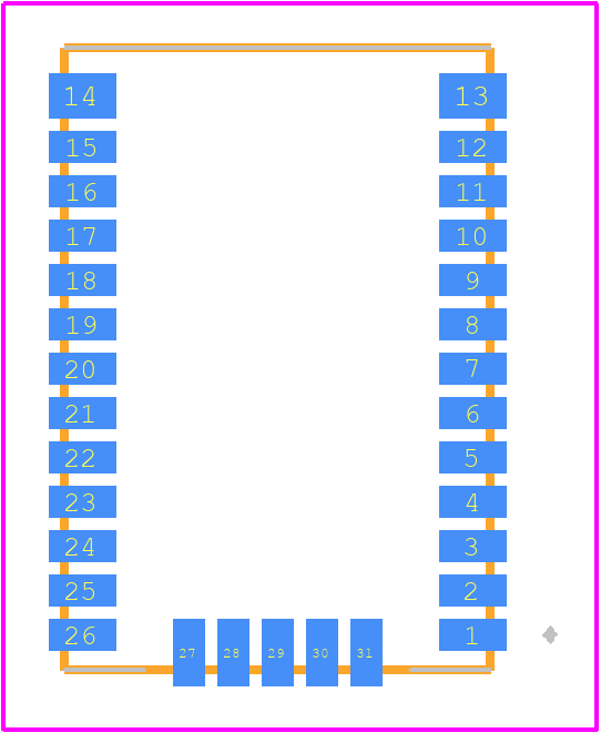 CAM-M8C - u-blox PCB footprint - Other - Other - CAM-M8C-3