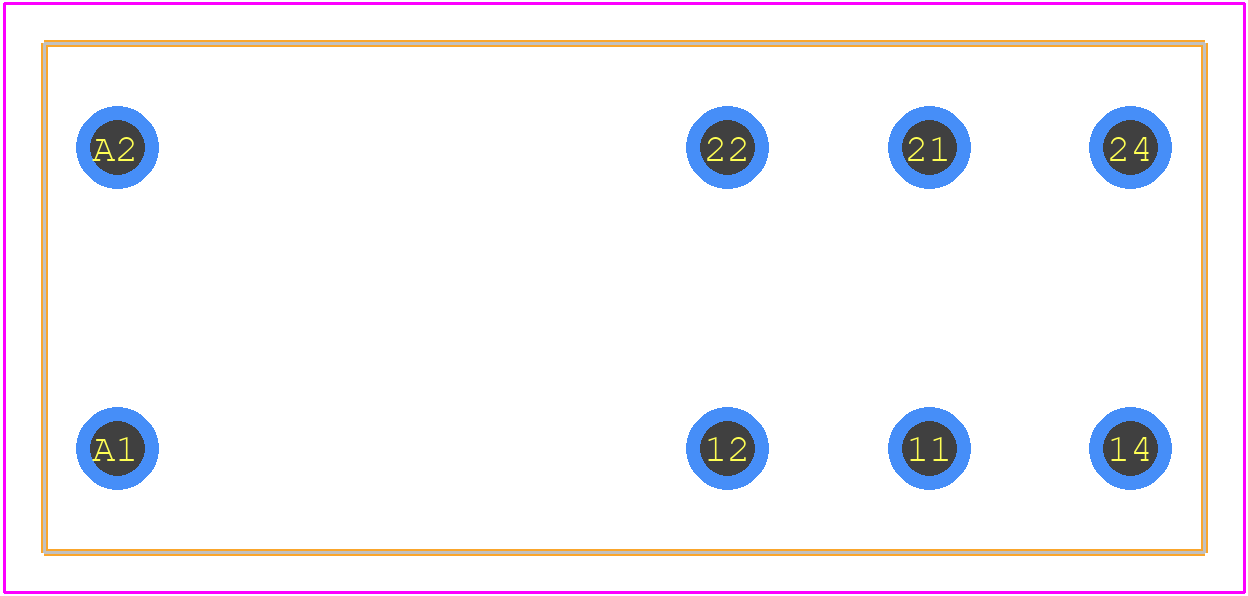 RT424024F footprint, schematic symbol and 3D model by TE Connectivity