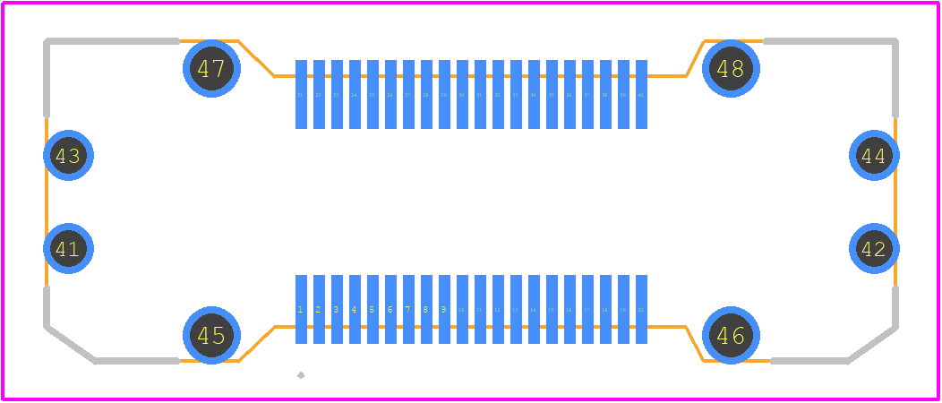 FX23-40P-0.5SV15B - Hirose PCB footprint - Other - Other - FX23-40P-0.5SV15B-4