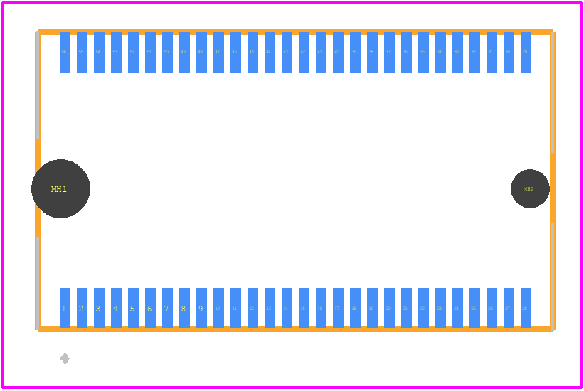 U99-C056-200T - Amphenol PCB footprint - Other - Other - U99-C056-200T-1