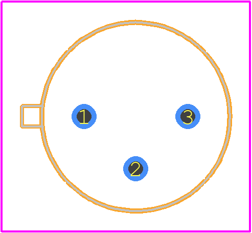IRA-S230ST01 - Murata Electronics PCB footprint - Other - Other - Radial, Metal Can, Lensed - 3 Lead 
