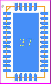 89HP0504PBZBNRG - Renesas Electronics PCB footprint - Quad Flat No-Lead - Quad Flat No-Lead - 36-QFN