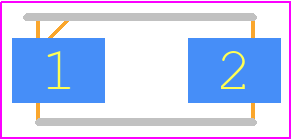 RGF1JHE3/5CA - Vishay PCB footprint - Diodes Moulded - Diodes Moulded - GF1 (DO-214BA)