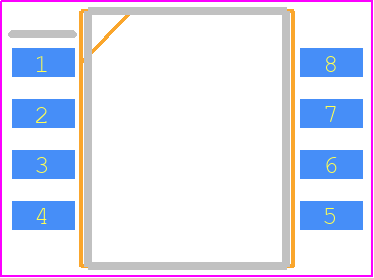 MB3771PF-GT-BND-ERE1 - Infineon PCB footprint - Small Outline Packages - Small Outline Packages - SOE008