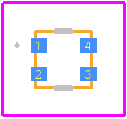 VSMD66694 - Vishay PCB footprint - Other - Other - 2 x 2 x 0.87mm
