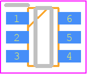 IP4234CZ6,125 - Nexperia PCB footprint - Small Outline Packages - Small Outline Packages - SOT 457