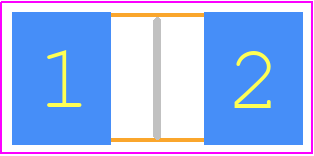 CRM2512FXR820ELF - Bourns PCB footprint - Resistor Chip - Resistor Chip - CRM2512