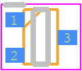 RU1C001UNTCL - ROHM Semiconductor PCB footprint - SO Transistor Flat Lead - SO Transistor Flat Lead - UMT3F