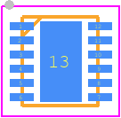 IP4791CZ12 - Nexperia PCB footprint - Small Outline No-lead - Small Outline No-lead - SOT1156- 1