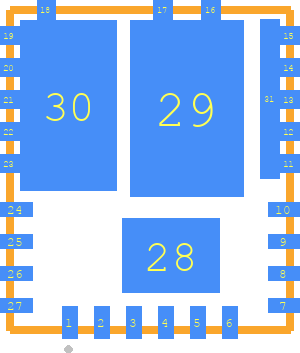 IRSM005-301MH - Infineon PCB footprint - Other - Other - IQFN-27