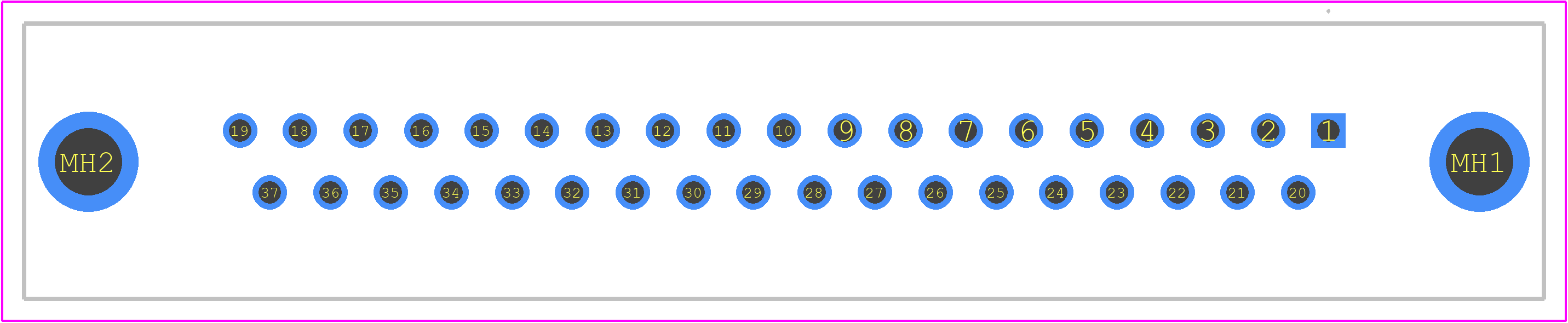 5747301-8 - TE Connectivity PCB footprint - Other - Other - 5747301-8-1