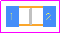 TACL475K006XTA - Kyocera AVX PCB footprint - Varistors Chip - Varistors Chip - code l