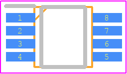 OPA380AIDGKR - Texas Instruments PCB footprint - Small Outline Packages - Small Outline Packages - DKG