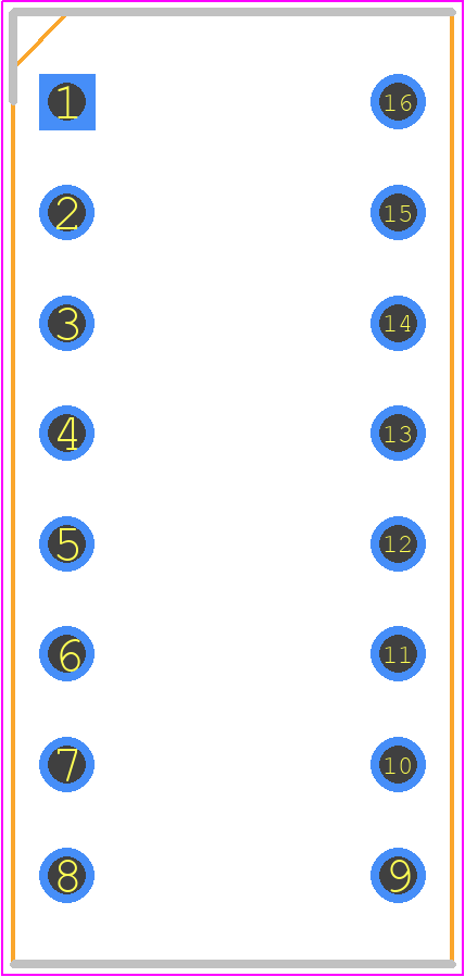 A6E-8101-N - OMRON Electronics PCB footprint - Dual-In-Line Sockets - Dual-In-Line Sockets - A6E-8101-N