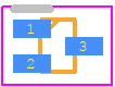 DTC143ZMT2L - ROHM Semiconductor PCB footprint - SOT23 (3-Pin) - SOT23 (3-Pin) - VMT3