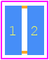 LLL185R71A104MA11L - Murata Electronics PCB footprint - Capacitor Chip Non-polarised - Capacitor Chip Non-polarised - LLL18 L=0.8mm W=1.6mm T=0.5mm