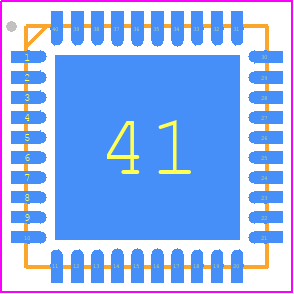 CC2540TF256RHAR - Texas Instruments PCB footprint - Quad Flat No-Lead - Quad Flat No-Lead - RHA0040H