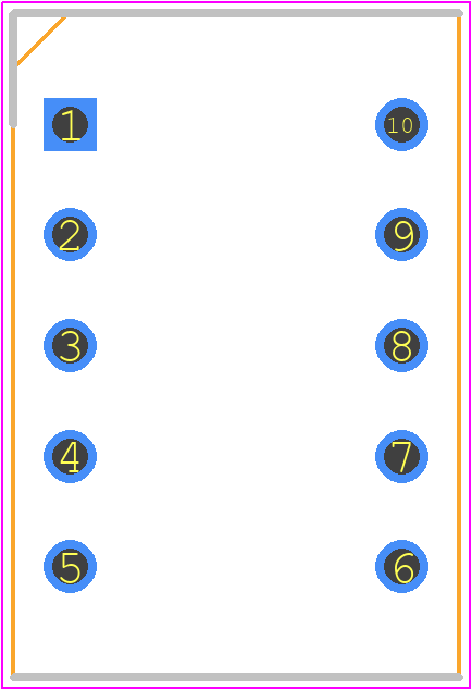 LTD-2601G-11 - Lite-On PCB footprint - Dual-In-Line Sockets - Dual-In-Line Sockets - 10-DIP_2025-1