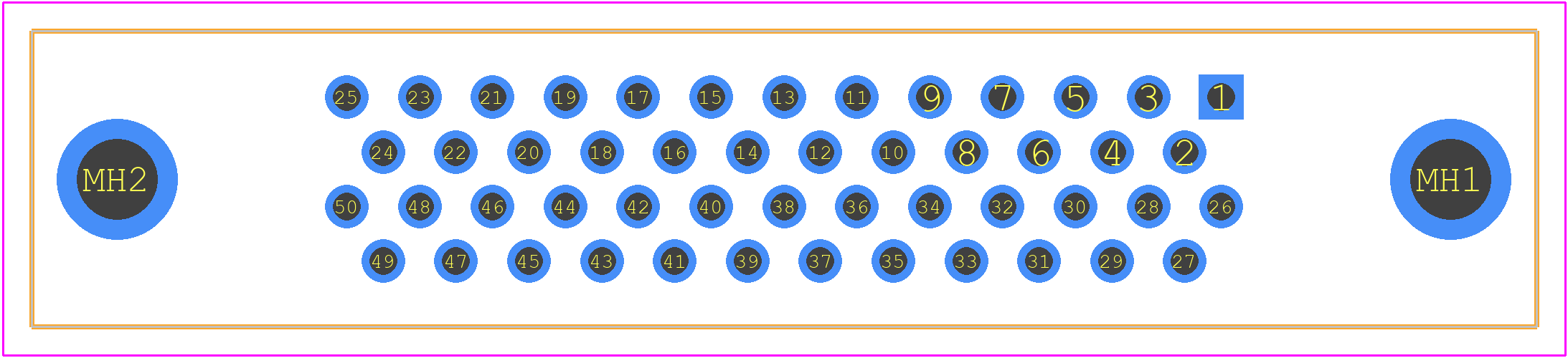 5749721-5 - TE Connectivity PCB footprint - Other - Other - 5749721-5-1