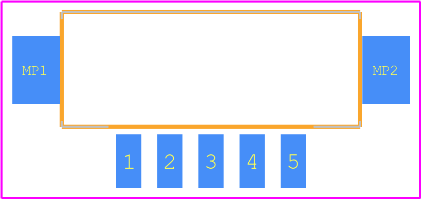 DF3EA-5P-2V(21) - Hirose PCB footprint - Other - Other - DF3EA-5P-2V(21)-2