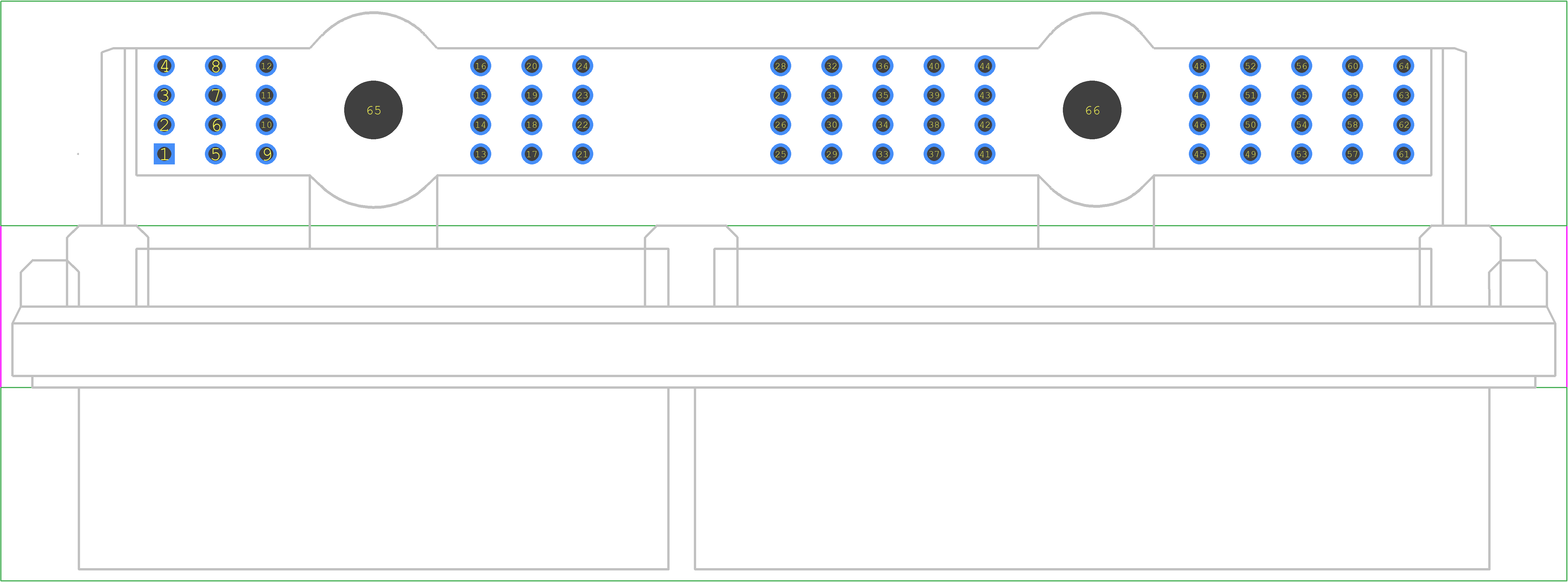 DRC23-64PAA-N010 - TE Connectivity PCB footprint - Other - Other - DRC23-64PAA-N010-4