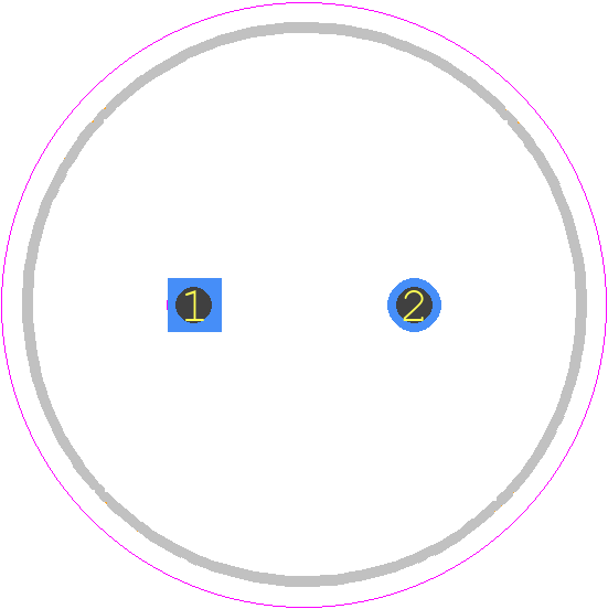 UVR2W101MRD - Nichicon PCB footprint - Capacitor, Polarized Radial Diameter - Capacitor, Polarized Radial Diameter - 12.5*20