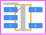 SP1002-02JTG - LITTELFUSE PCB footprint - SOT23 (5-Pin) - SOT23 (5-Pin) - SC70-5
