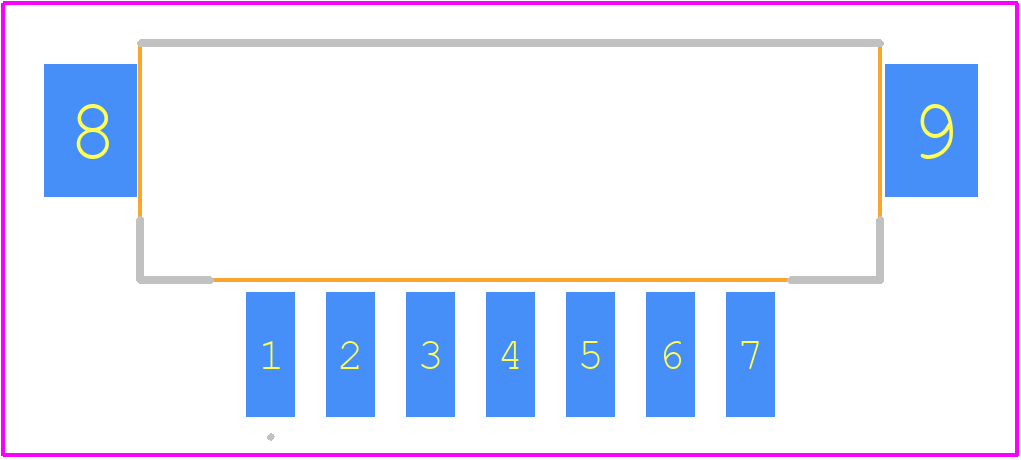 DF3EA-7P-2H(51) - Hirose PCB footprint - Other - Other - DF3EA-7P-2H(51)-1