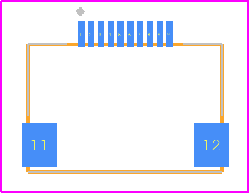 FH28-10S-0.5SH(11) - Hirose PCB footprint - Other - Other - FH28-10S-0.5SH(11)-2
