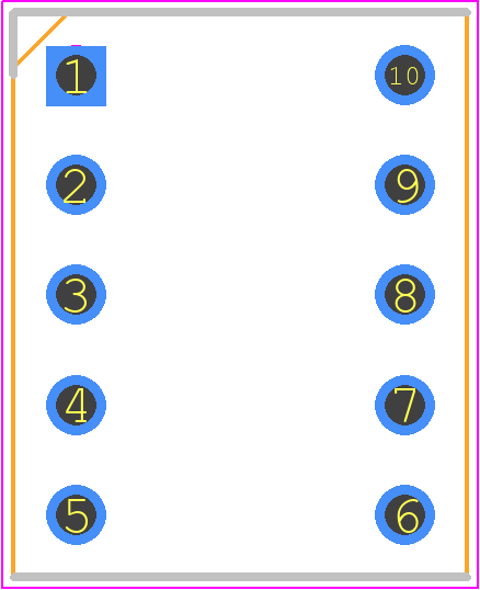XGUYX5D - SunLED PCB footprint - Dual-In-Line Sockets - Dual-In-Line Sockets - XGUYX5D