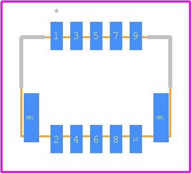 DF20F-10DP-1H(59) - Hirose PCB footprint - Other - Other - DF20F-10DP-1H(59)-1