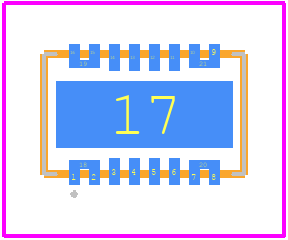 LTC4415EDHC#TRPBF - Analog Devices PCB footprint - Other - Other - DHC Package 16-Lead Plastic DFN (5mm × 3mm) (Reference LTC DWG # 05-08-1872 Rev Ø) Variation A