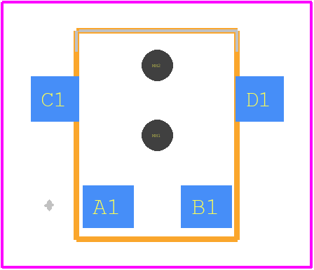 HDP001R - C & K COMPONENTS PCB footprint - Other - Other - HDP001R-1