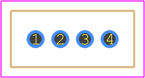 DF1B-4P-2.5DSA(01) - Hirose PCB footprint - Other - Other - DF1B-4P-2.5DSA(01)-1