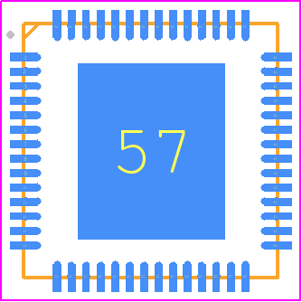 FT600Q-T - FTDI Chip PCB footprint - Quad Flat No-Lead - Quad Flat No-Lead - QFN-56