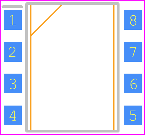 ILD55-X009 - Vishay PCB footprint - Small Outline Packages - Small Outline Packages - SMD-8, Option 9-ren2