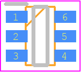 IRF5801TRPBF - Infineon PCB footprint - SOT23 (6-Pin) - SOT23 (6-Pin) - TSOP-6 *