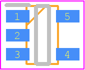 MCP73832T-3ACI/OT - Microchip PCB footprint - SOT23 (5-Pin) - SOT23 (5-Pin) - 24CW160T-I/OT-1