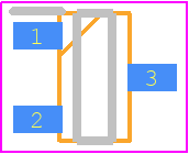 CC6207ST - Cross chip PCB footprint - SOT23 (3-Pin) - SOT23 (3-Pin) - cc6207