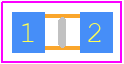 PB1608-601 - Semic PCB footprint - Ferrite Bead Chip - Ferrite Bead Chip - PB1608-601