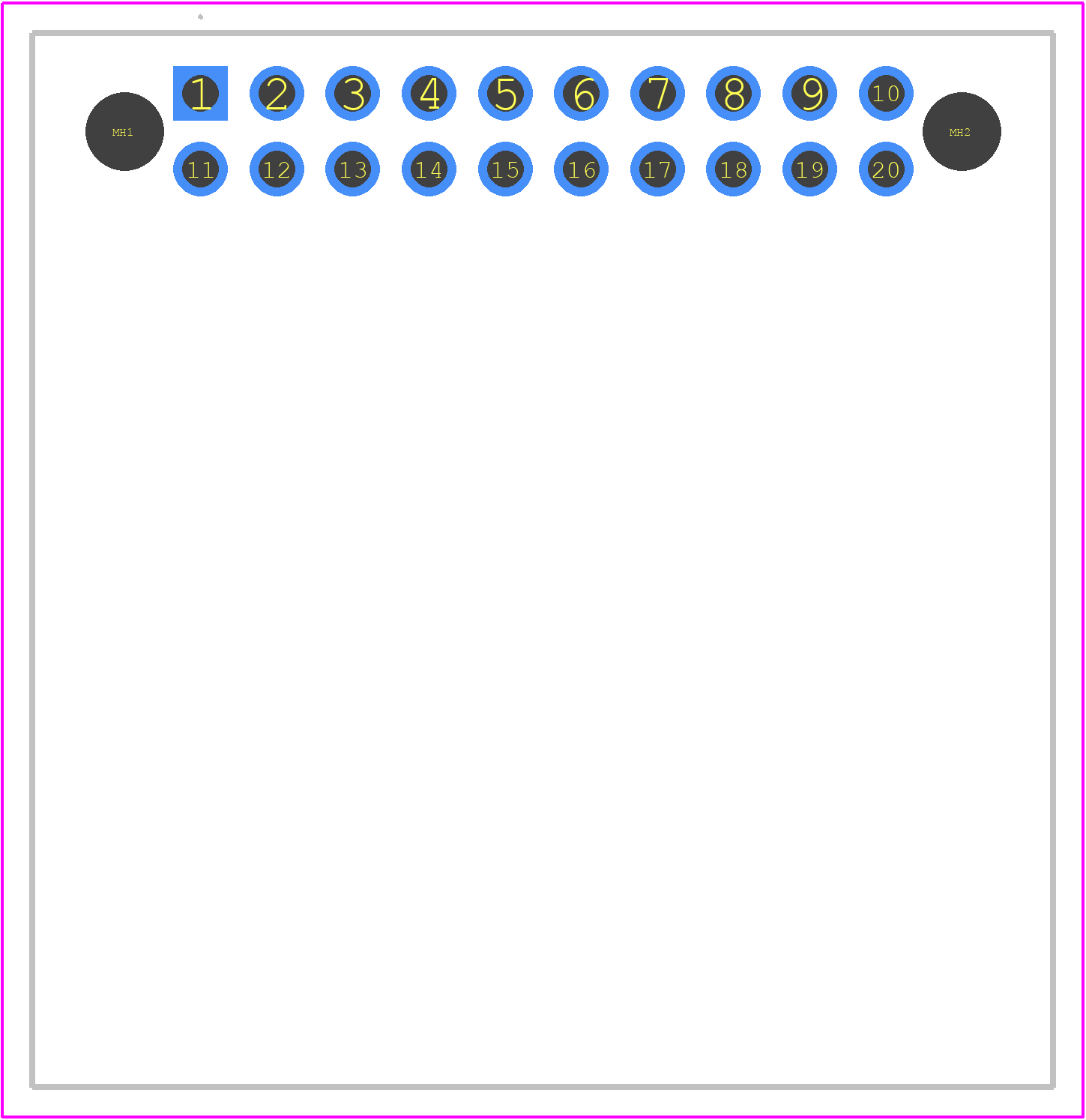 0346910201 - Molex PCB footprint - Other - Other - 0346910201-2